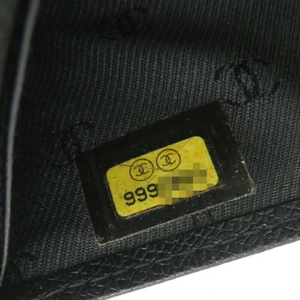 CHANEL Black Leather Wallet